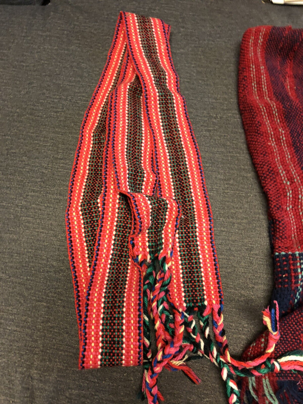 Lot 7 Winter Scarves Wool Acrylic Tartan Plaid Solid2