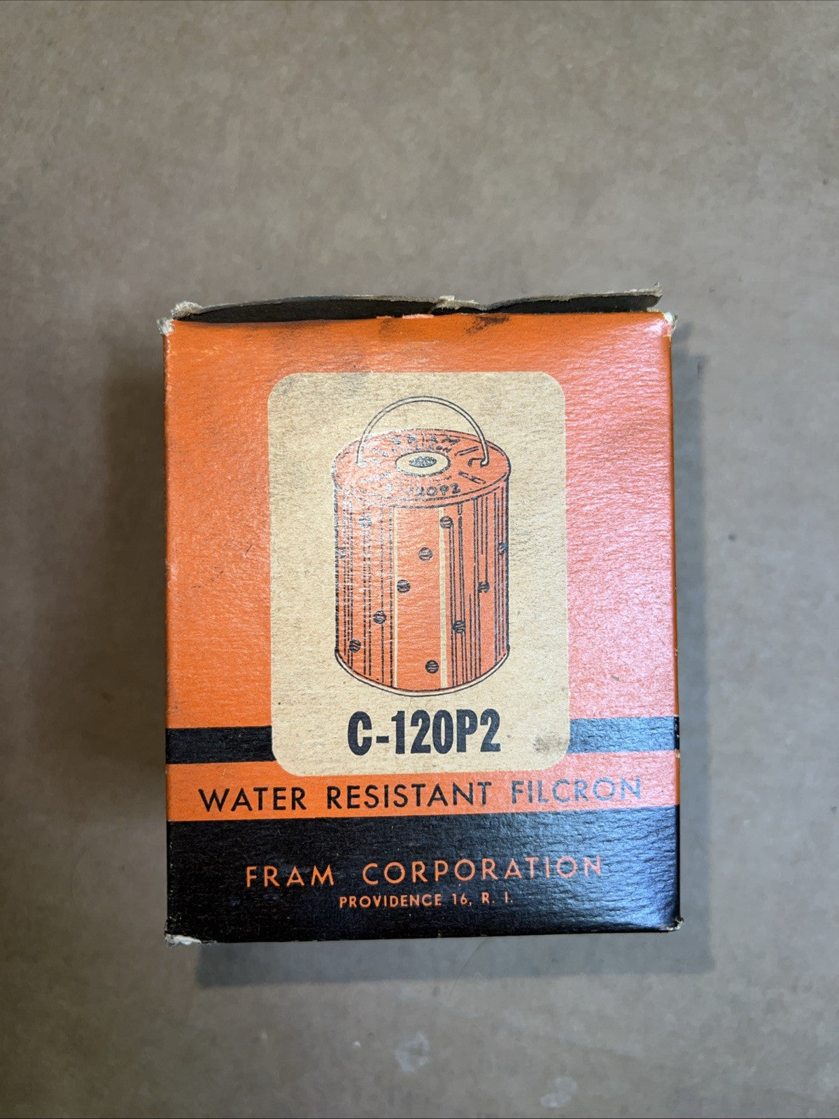 Vintage USA Fram C-120P2 Filter Replacement Cartridge NOS3