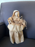 Vintage Handmade Straw Woven Leaf Doll 10”0