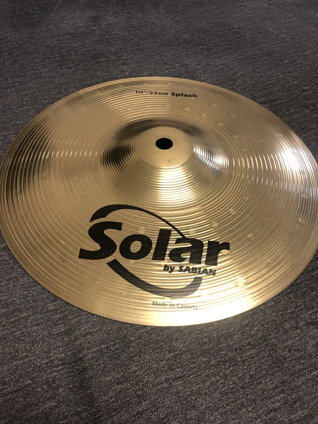 New Sabian Solar 10 Inch Splash Cymbal Made In Canada0