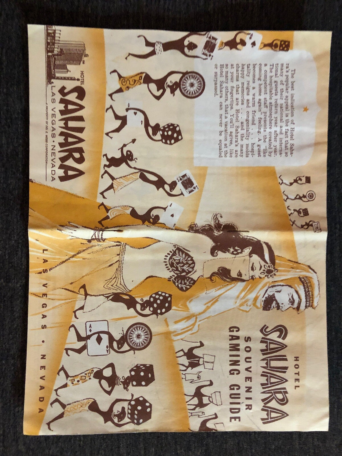 Las Vegas Souvenir Gaming Guide with Arabs and African Native Motif 19540