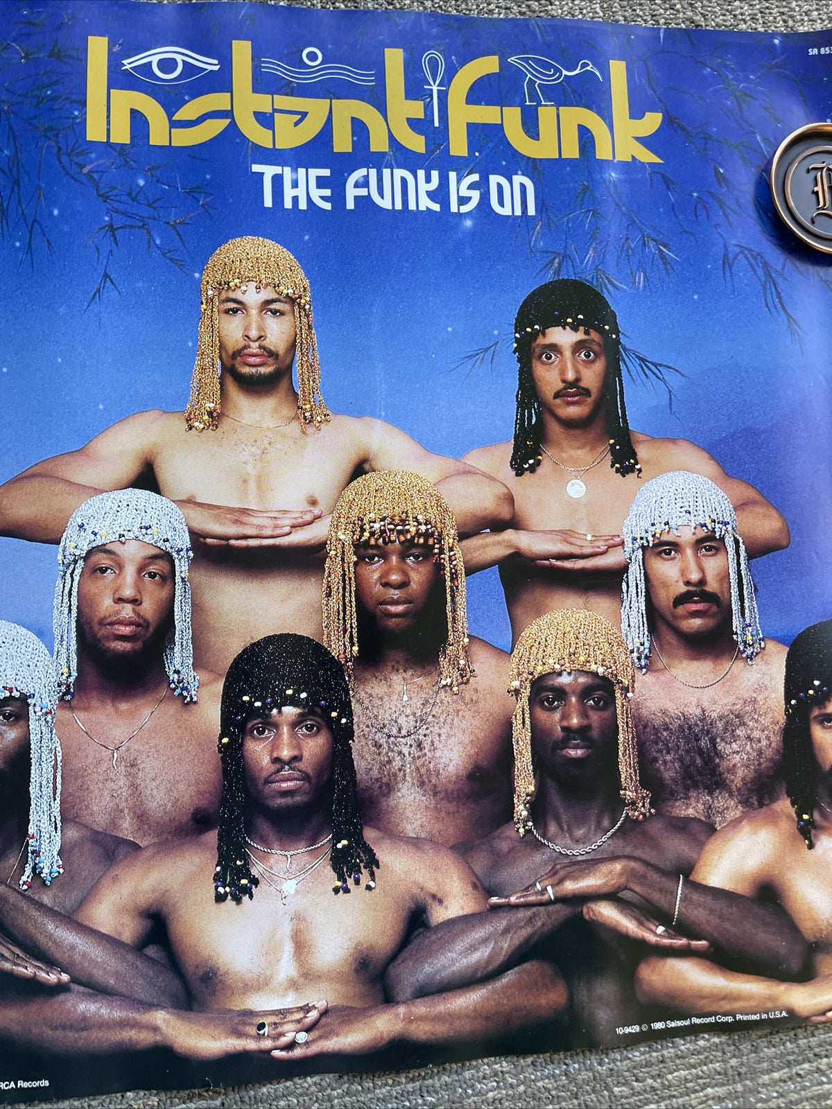 #186 1980 Instant Funk The Funk Is On Record Store Promo Poster 22x22”5