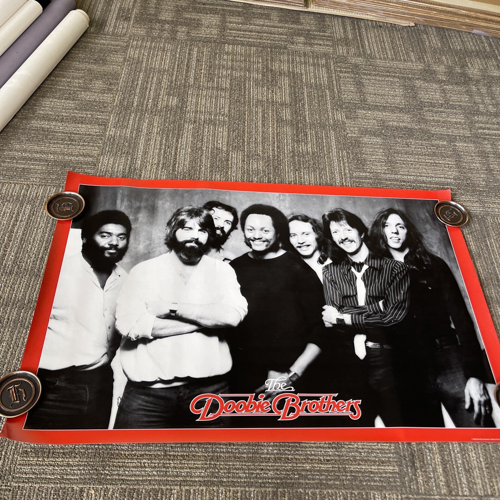 #153 1980 DOOBIE BROTHERS Record Store PROMO POSTER  23” X 35”5