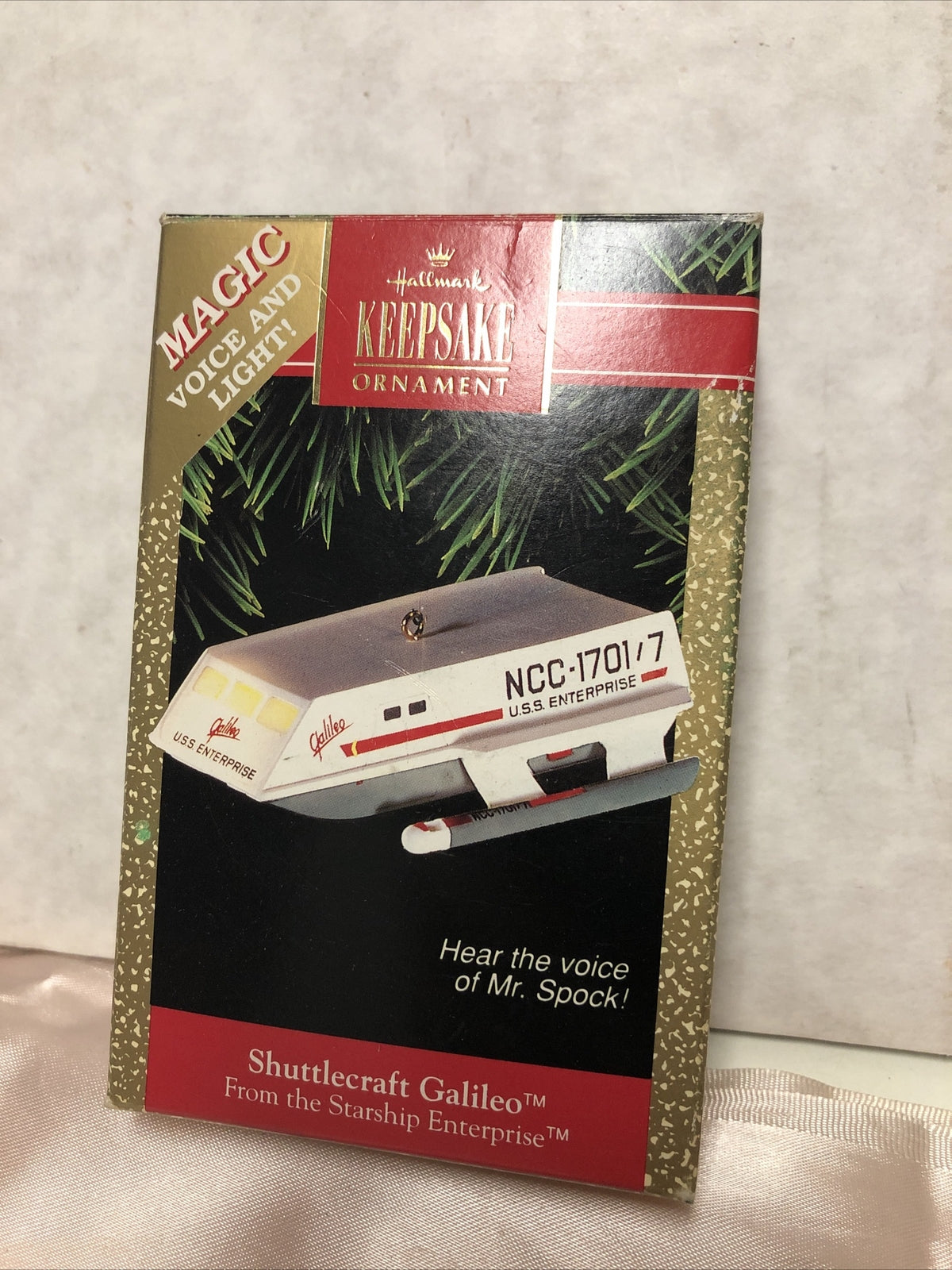 Star Trek Shuttlecraft Galileo Voice of Mr. Spock Hallmark Ornament 19920