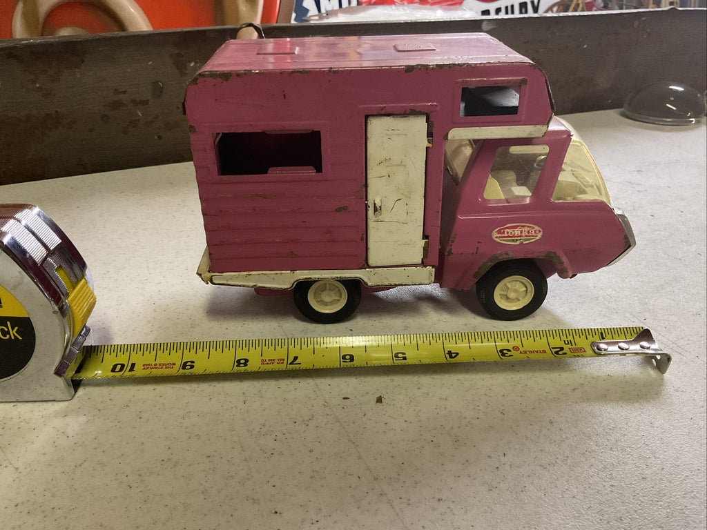 Vintage Tonka RV With Travel Trailer Camper Motor HomePressed Steel Truck8