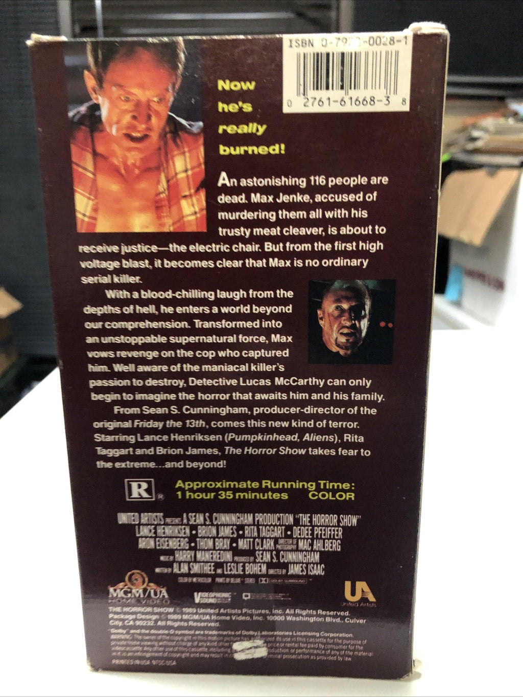 Cult Horror Film The Horror Show Cassette VHS 1989 Thriller Flick Movie B List2