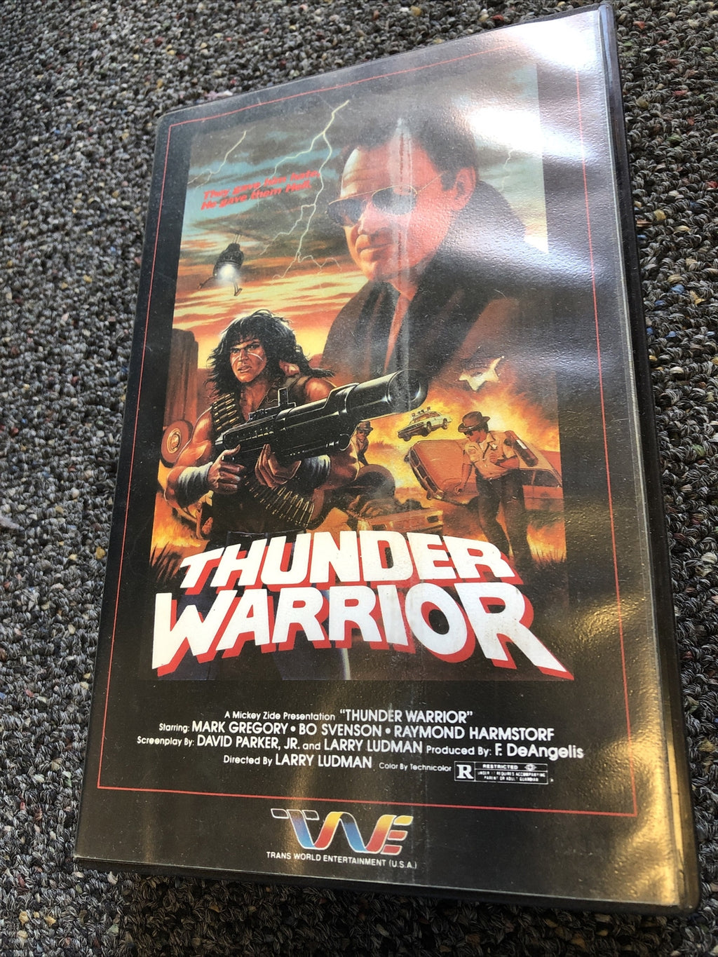 Thunder Warrior 1987 ACTION ADVENTURE Beta Tape Not VHS0