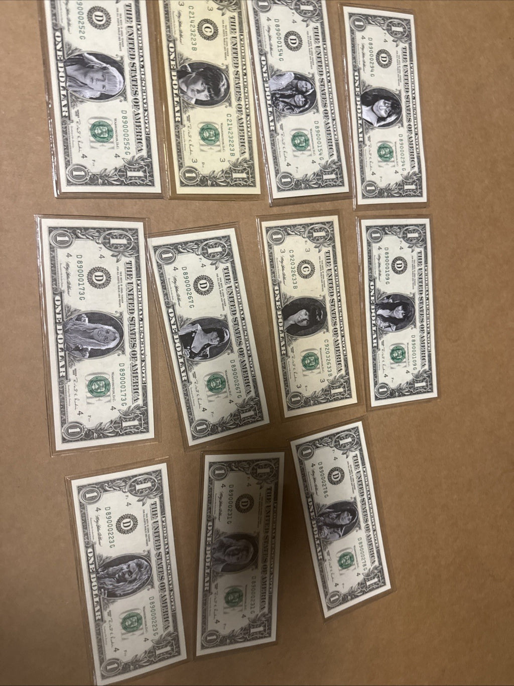 SUPER RARE XENA (LUCY LAWLESS) REAL ONE DOLLAR BILL FROM 1995 Lot Of 110
