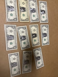 SUPER RARE XENA (LUCY LAWLESS) REAL ONE DOLLAR BILL FROM 1995 Lot Of 110