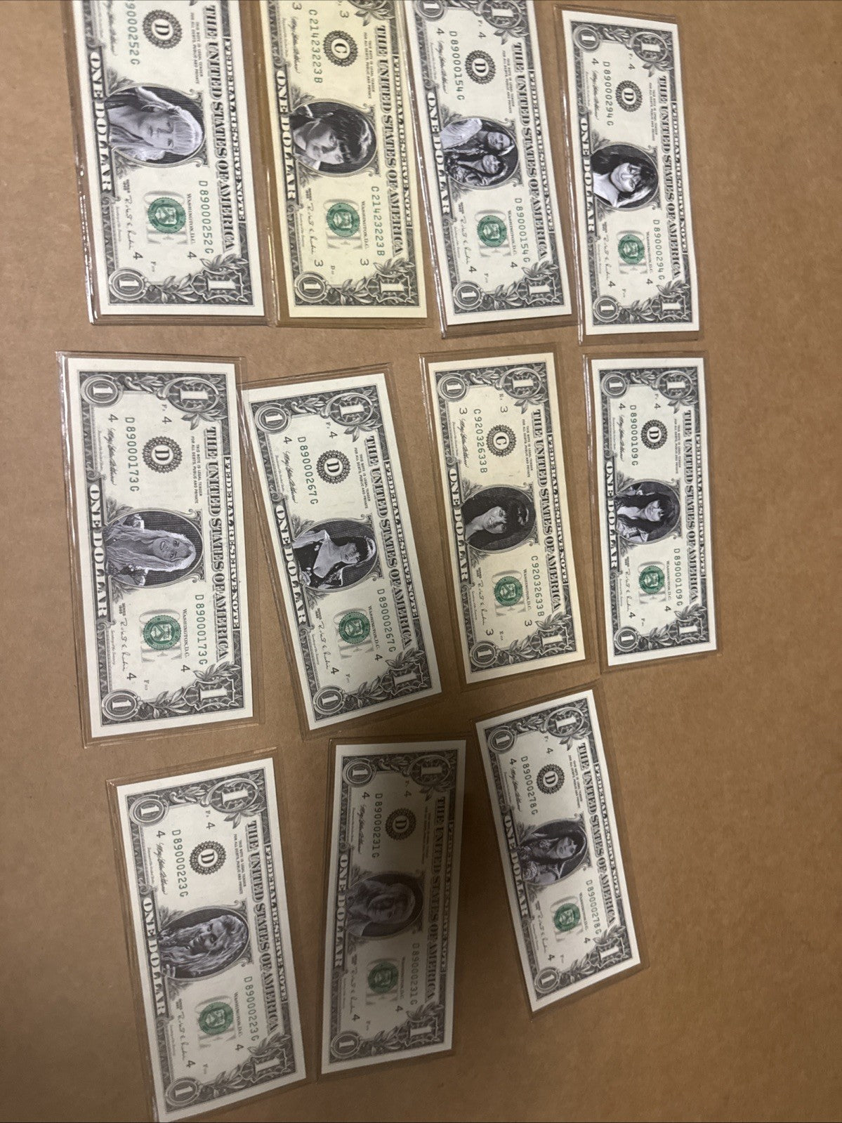 SUPER RARE XENA (LUCY LAWLESS) REAL ONE DOLLAR BILL FROM 1995 Lot Of 110