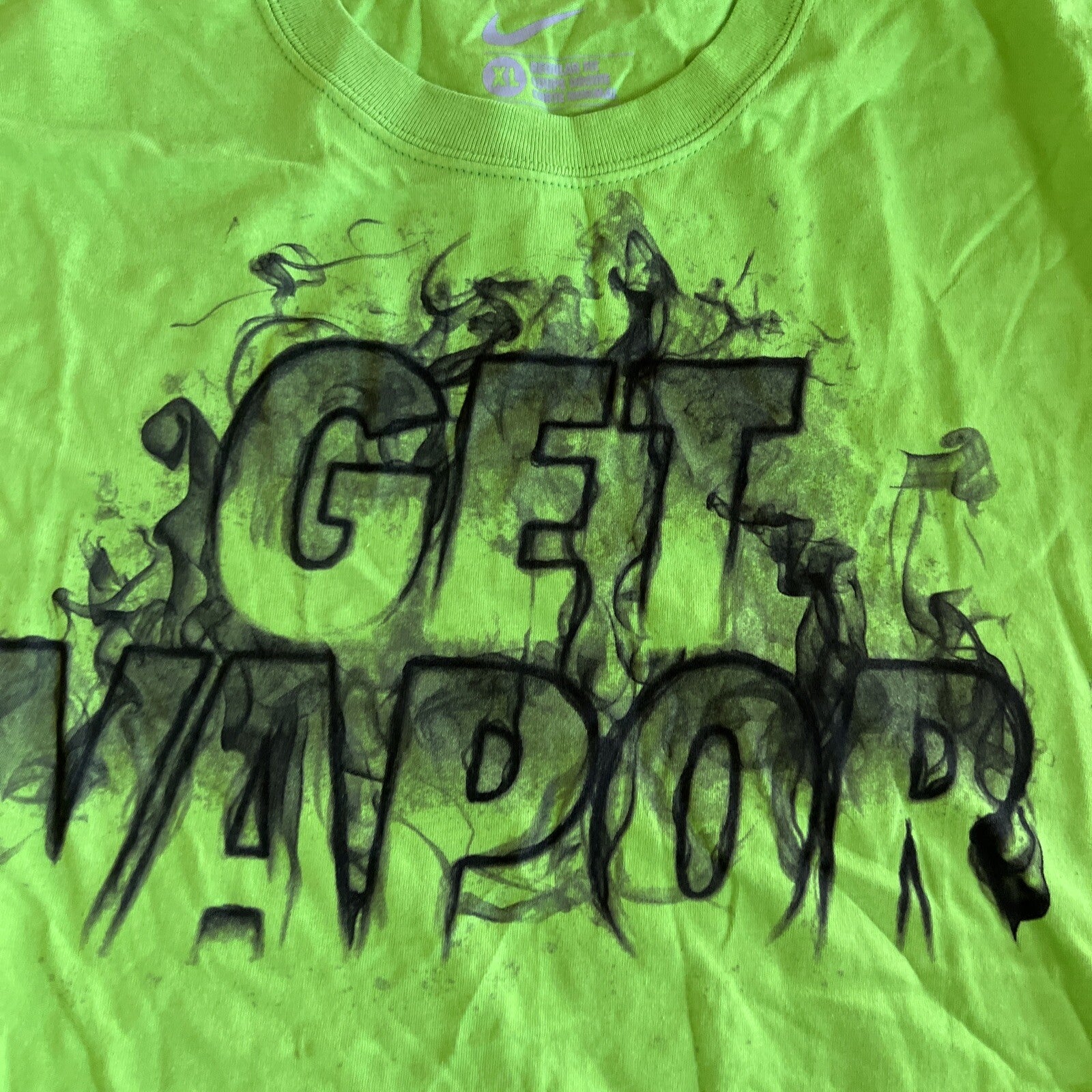 Nike Get Vapor Bright Green Men XL Sports T Shirt 1