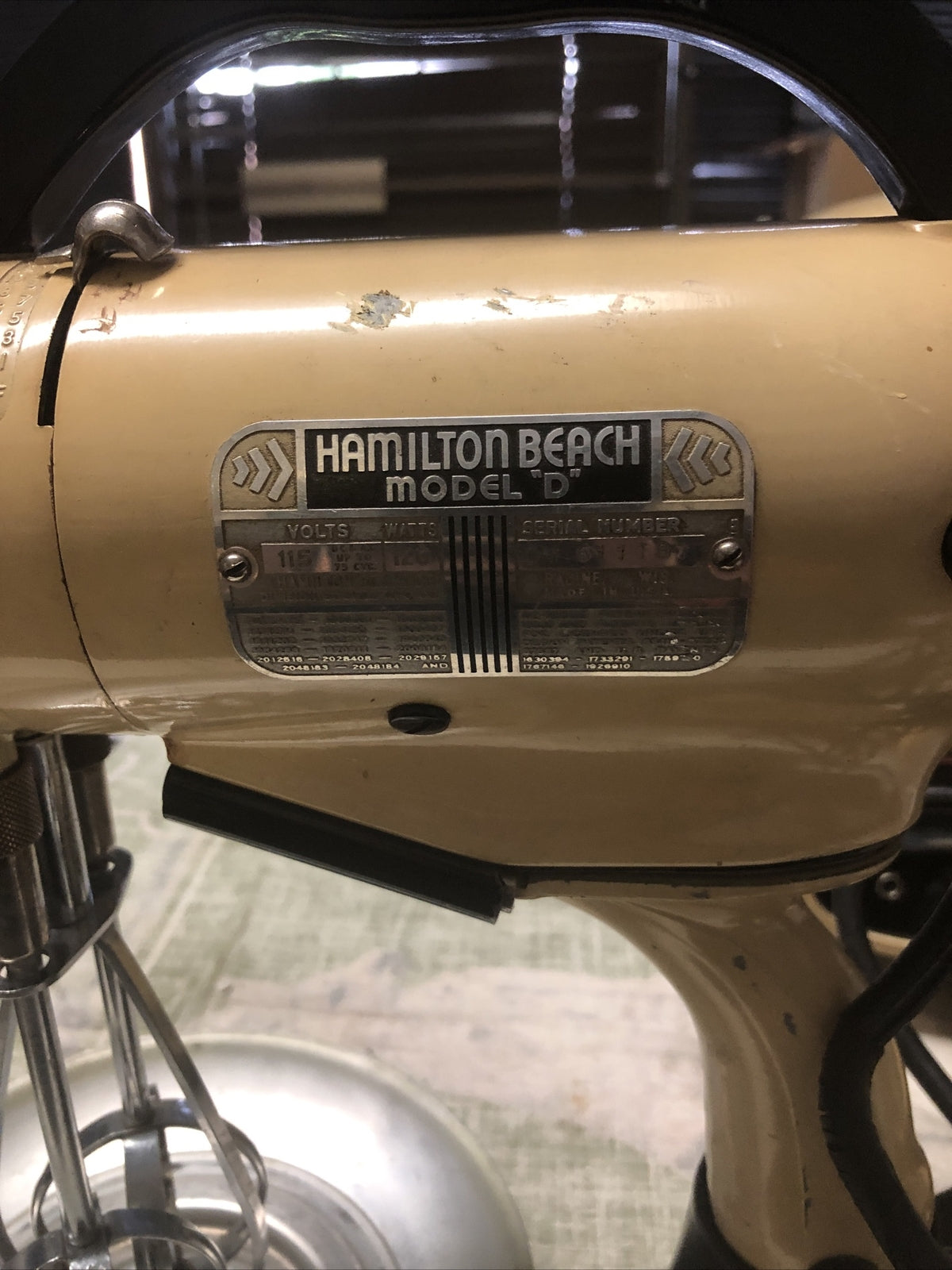 Vintage Hamilton Beach Model "D" Stand Mixer1