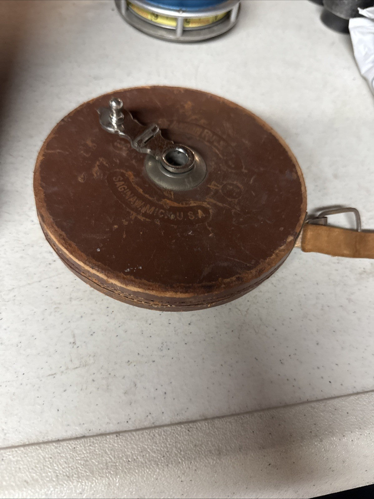 Old Vintage The Lufkin Rule Co. Metal Tape Measure 100 FT USA Made Surveyor0