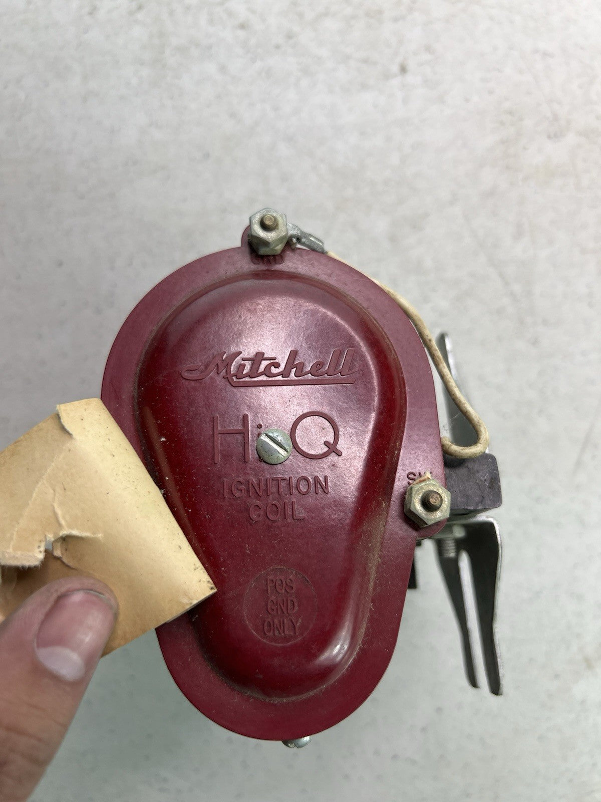 Vintage Mitchell Hi-Q Ignition Coil – POS GND ONLY – Hot Rod, Rat Rod,3