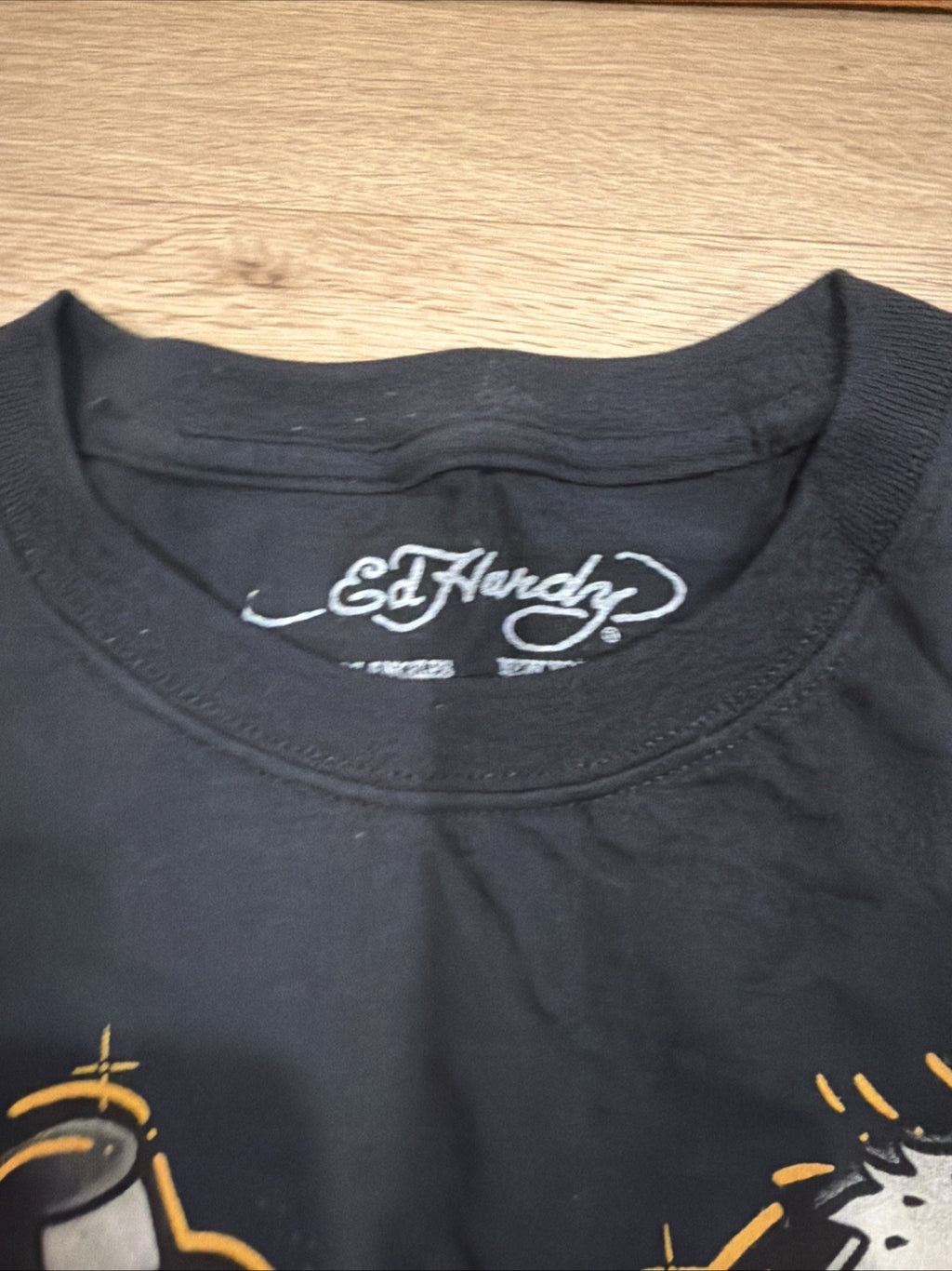 ED HARDY CROUCHING PANTER RHINESTONE TSHIRT MENS SIZE LARGE6