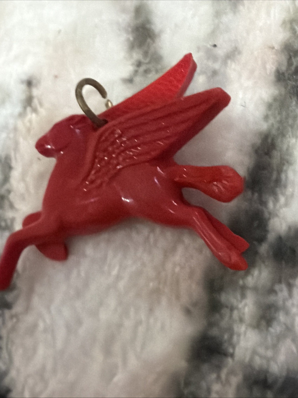 Vintage Mobil Gas 1939 New York World's Fair Charm Red Pegasus 2