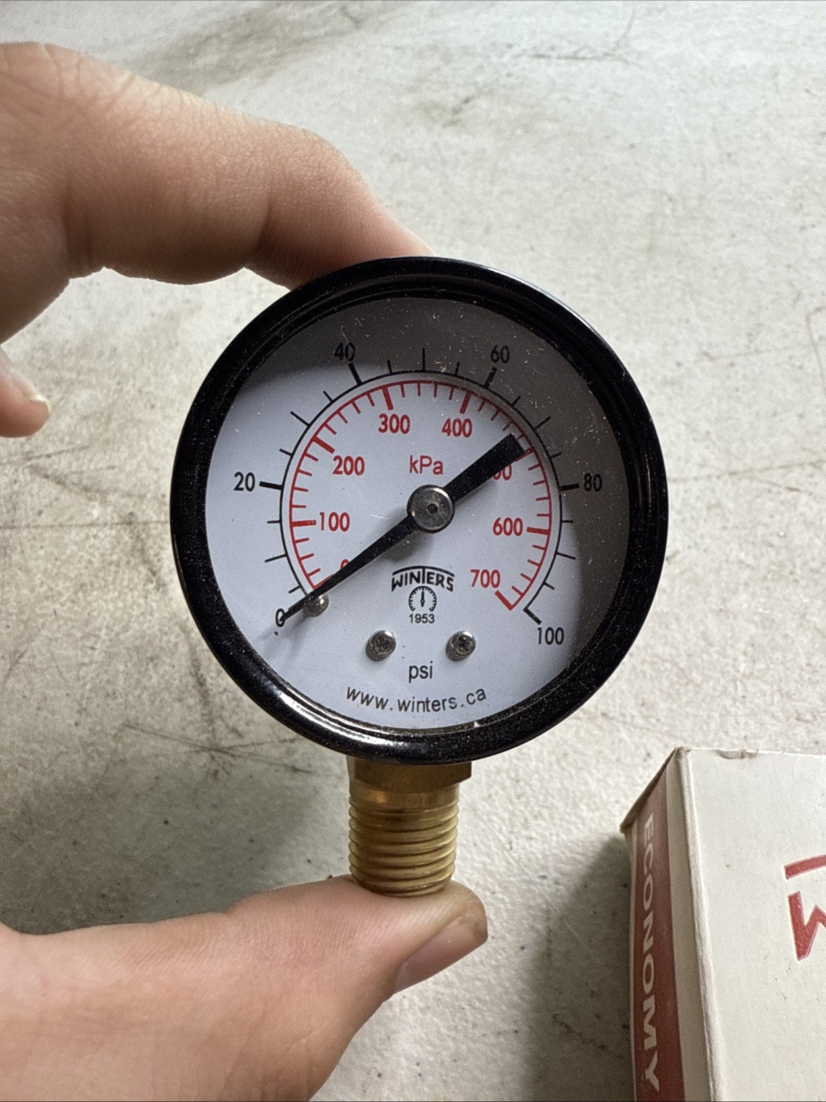 E202 Winters Instruments Gauge – 0–100 PSI 2” Dial 1/4” NPT1