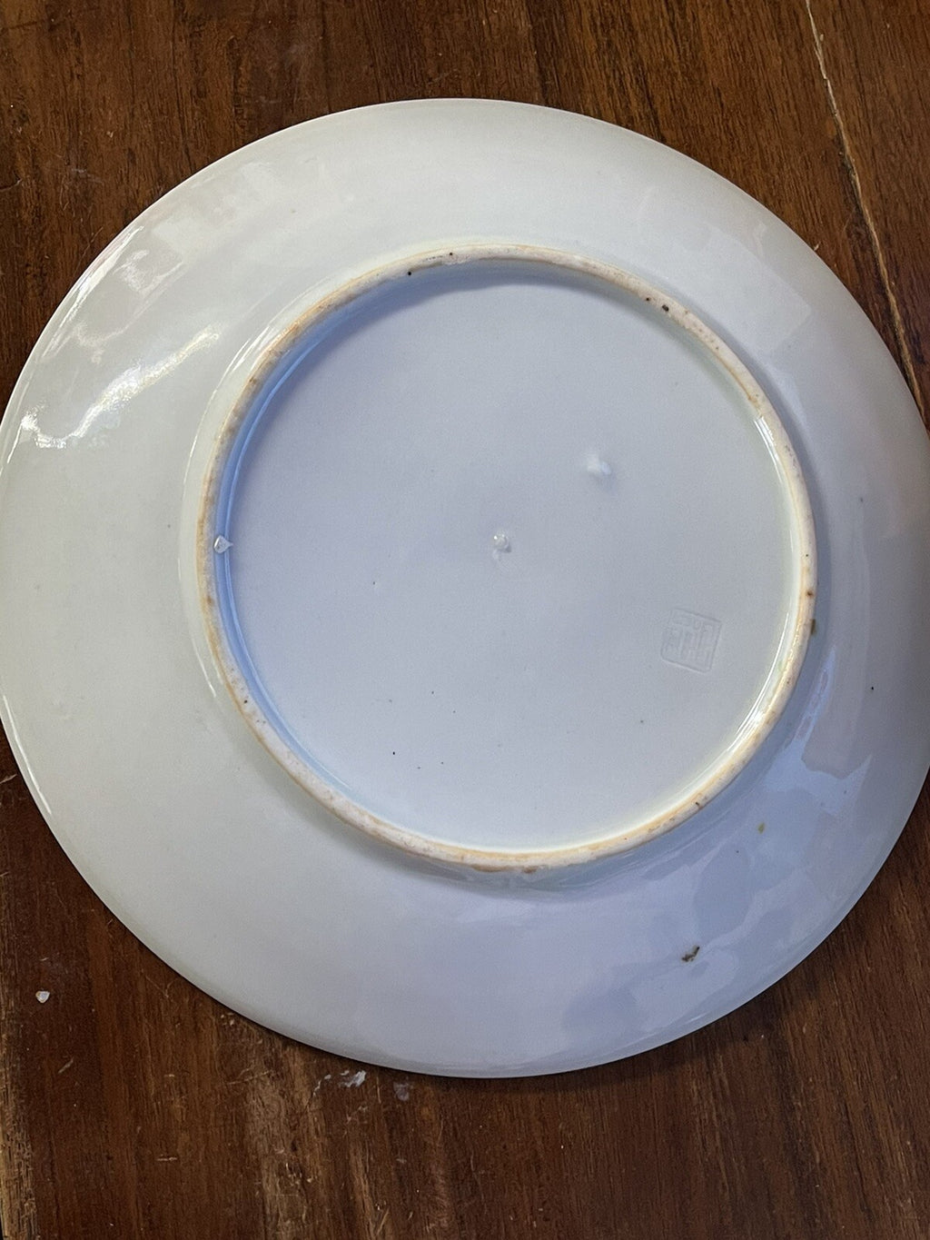 Antique Japanese Signed Pottery Enamel Plate7