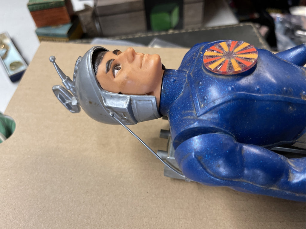 Mattel Major Matt Mason 1967 Captain Lazer with Helmet Figure 12", NOT WORKING2