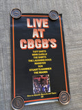 #168 1976 Live At CBGB's Record Promo Poster Tuff Darts Mink Deville Miami’s0