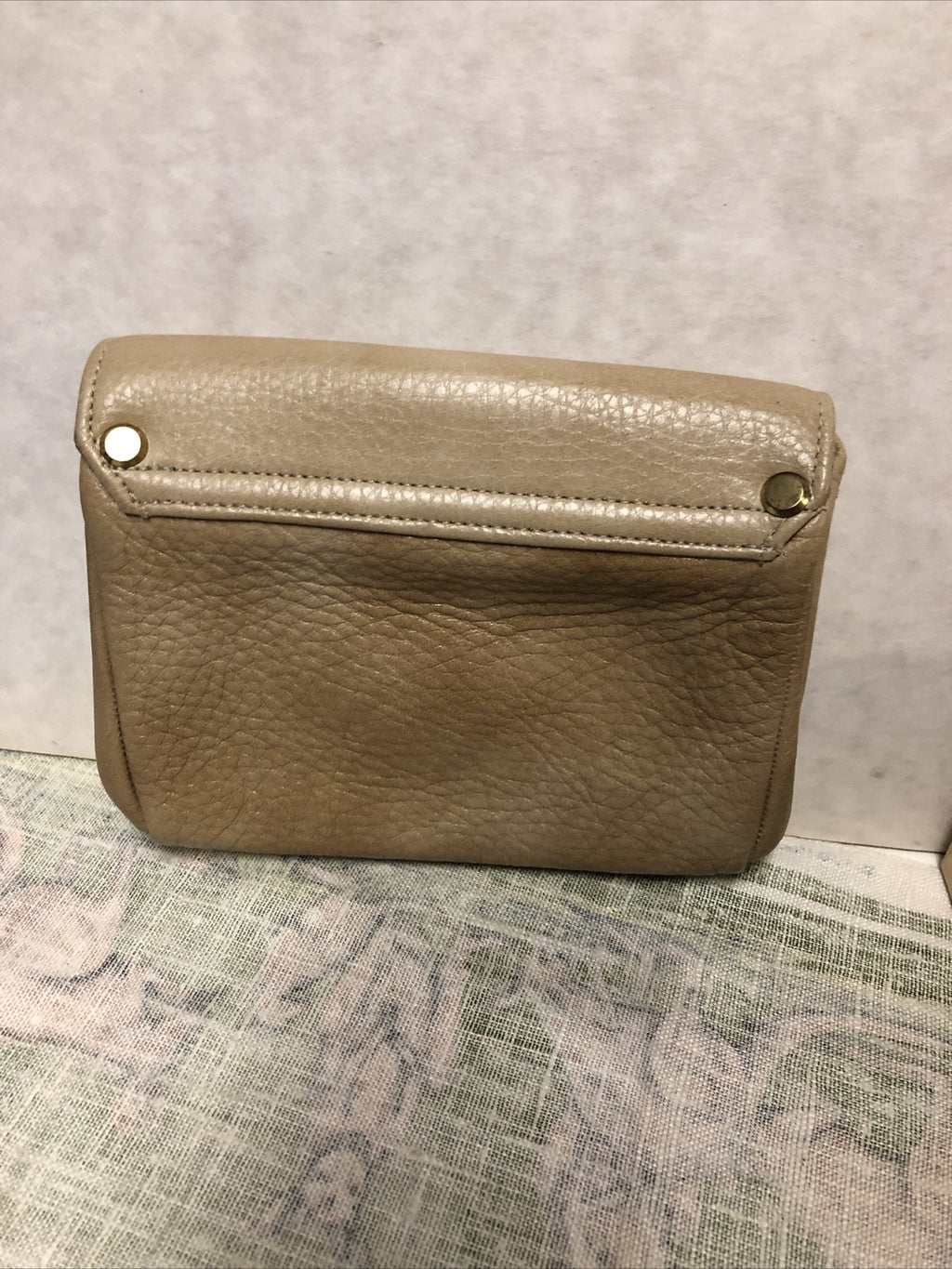 Vintage CALDERON Tan Leather Clutch Purse Coin Pouch1