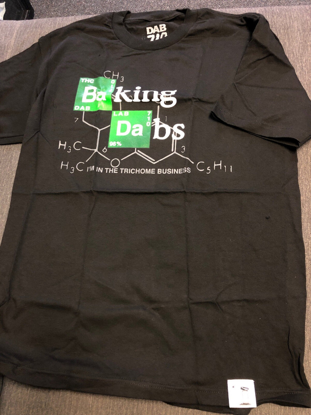 NEW THC Molecule  T-Shirt BAKING DABS LOYAL TO THE OIL Marijuana LARGE0