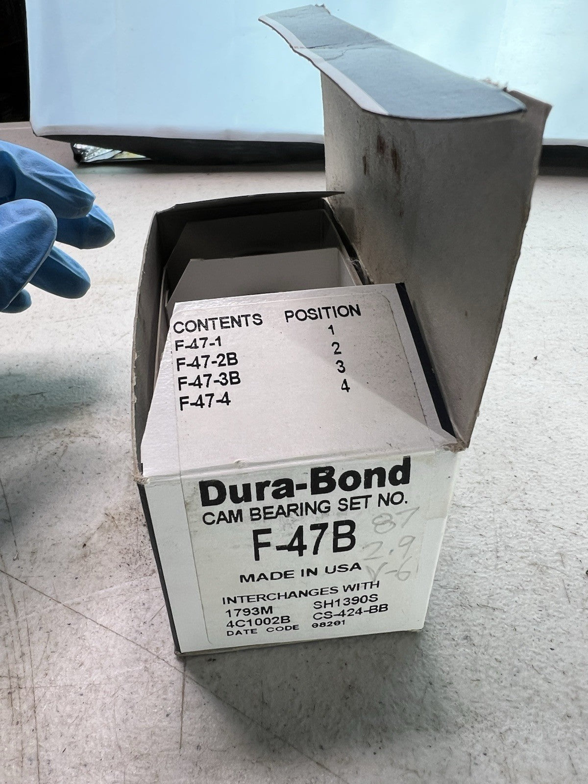 Dura-Bond Camshaft Bearing Set F-47B – Precision Bearings – USA Made6
