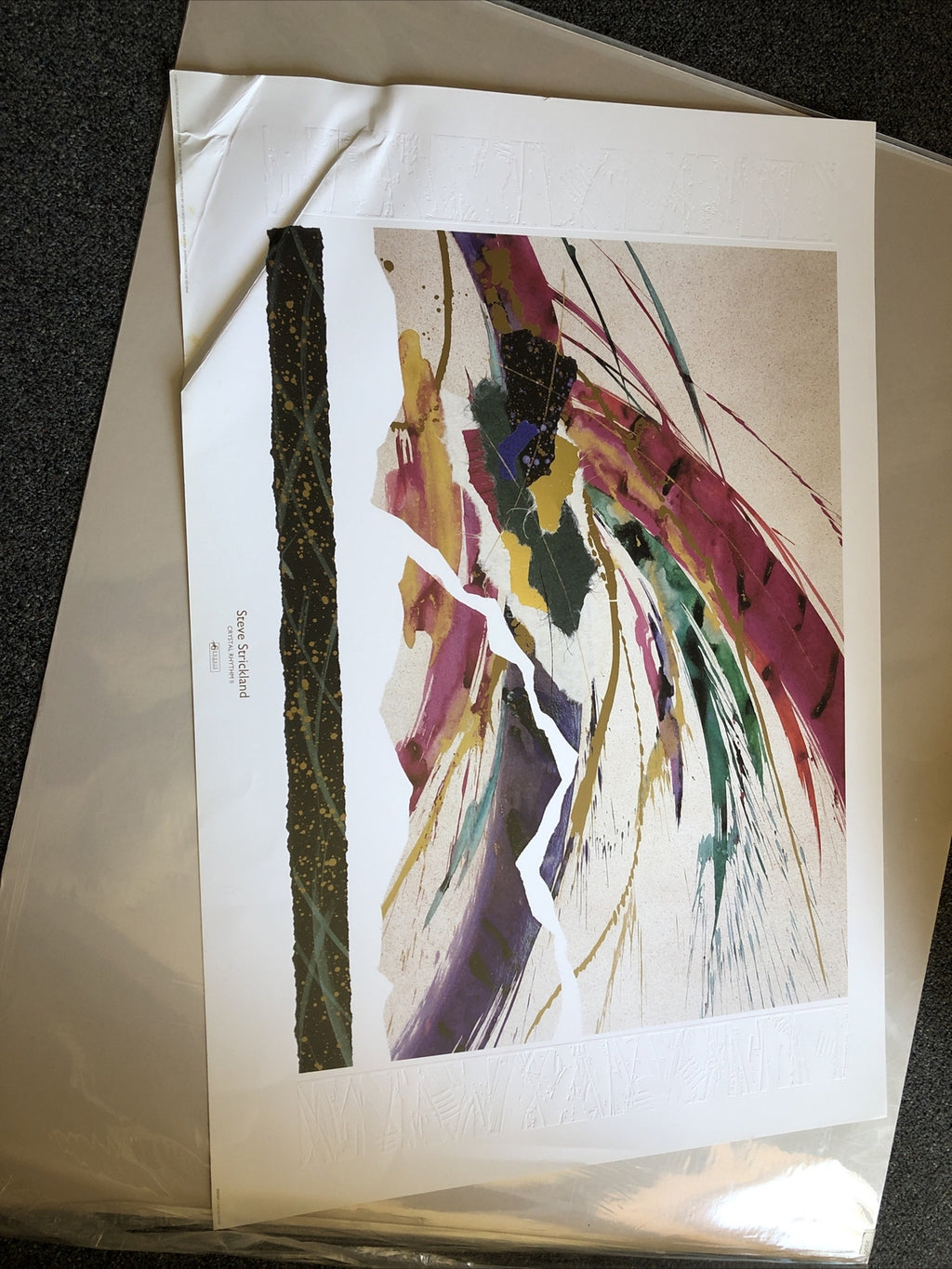 Steve Strickland 1993 “Crystal Rhythm II” Devon Editions 36”x24”0