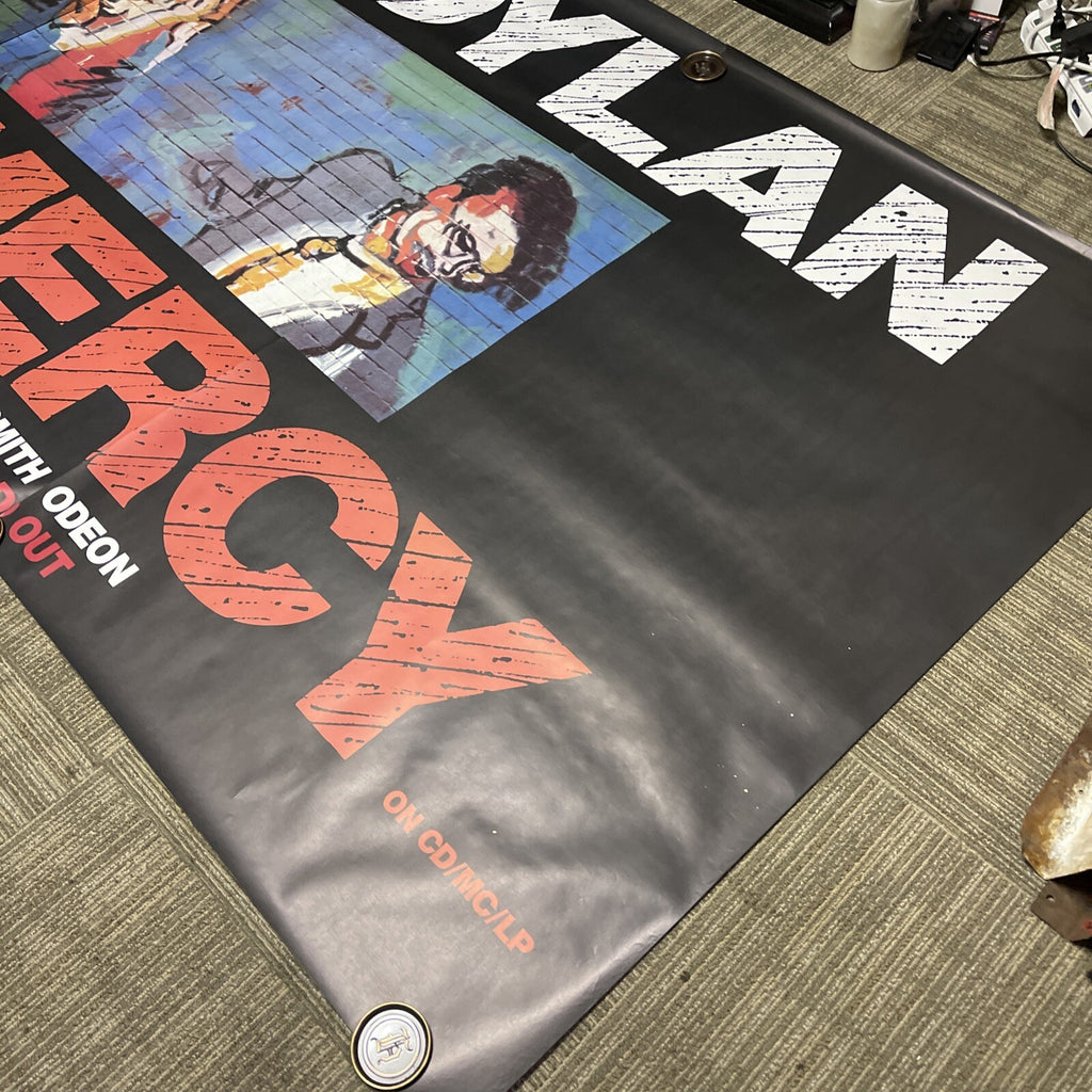 1989 Massive 3 Piece Bob Dylan Record Store Subway Promo Poster 120” X 60” Under2