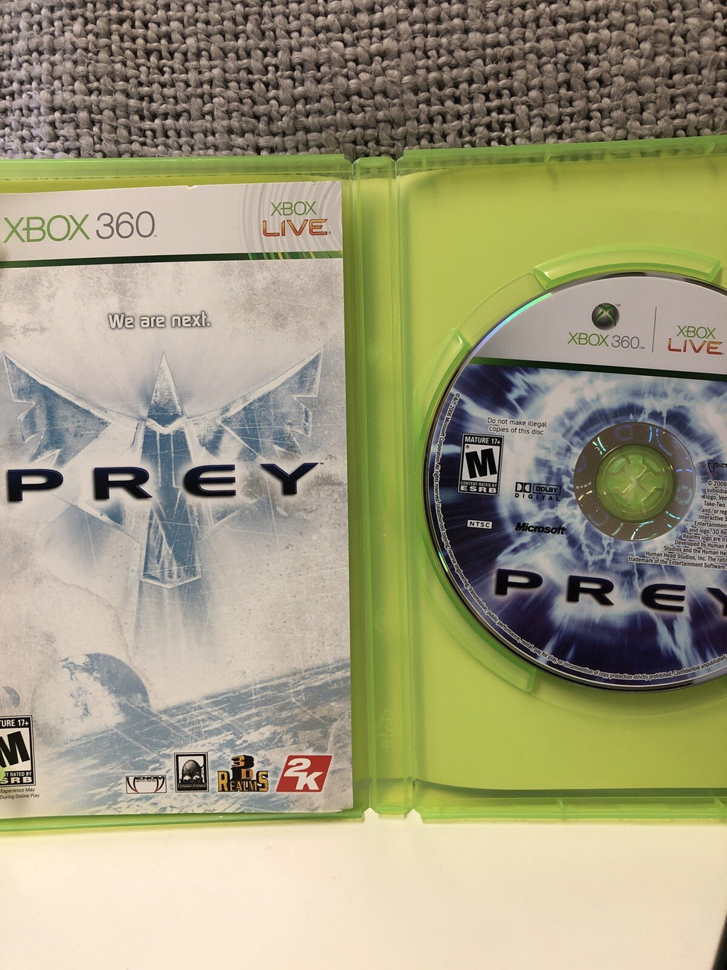 Prey - Xbox 360 Game - Excellent Condition1