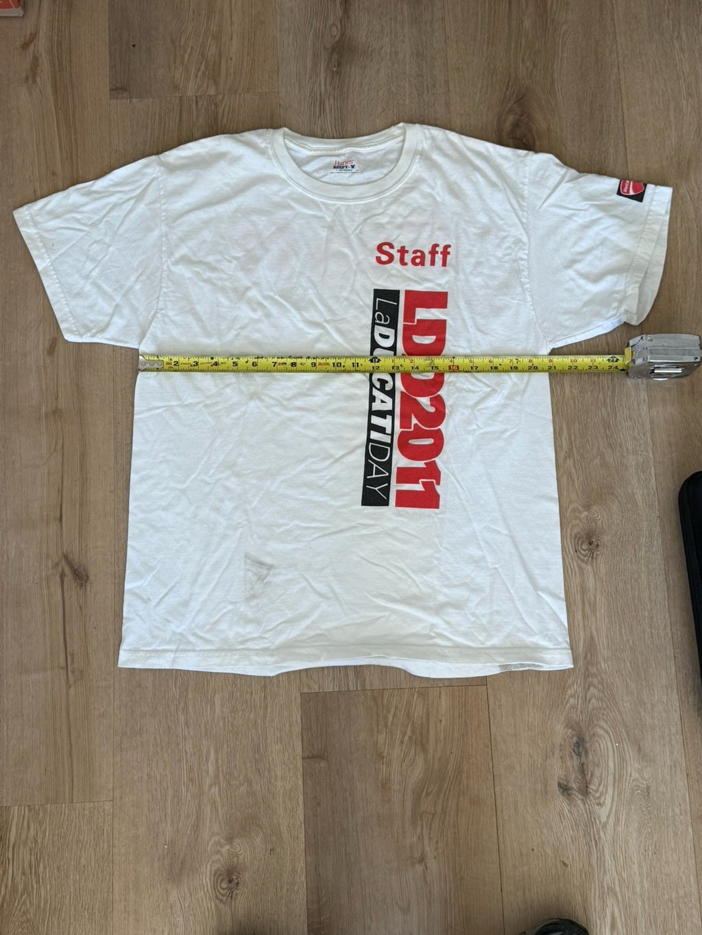 2011 LaDucatiDay LDD Staff T-Shirt Ducati Motorcycle Rally Event Tee sz L3