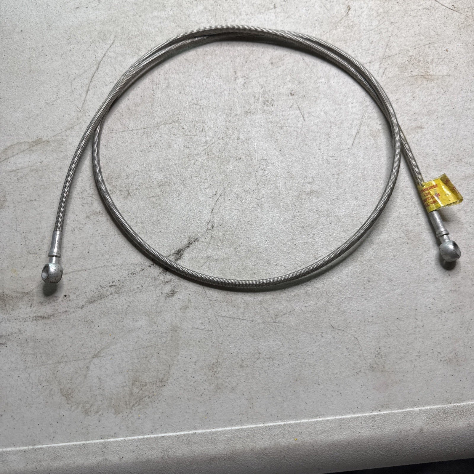 Vintage Earls 56” Stainless Steel Braided Hoses w/ Banjo Fittings Scta Racing1