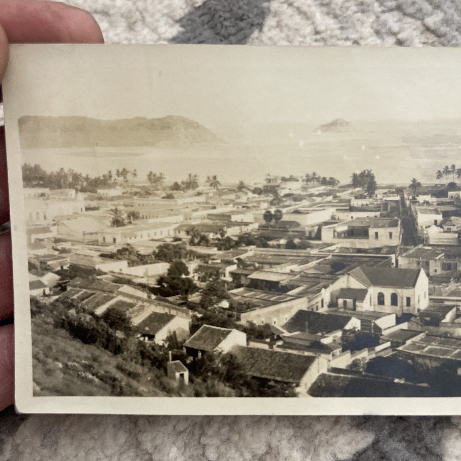 Sinaloa Mexico Postcard Birdseye View of Mazatlan c1920's Antique RPPC Photo2