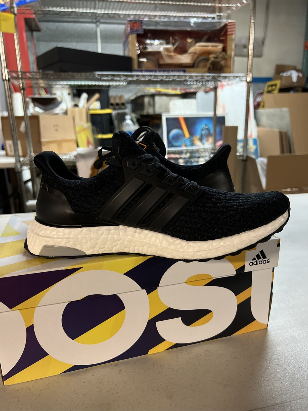 Adidas Ultraboost 1.0 J Low GS Running Shoes Black HQ4218 Men’s Size 6.5 NEW6