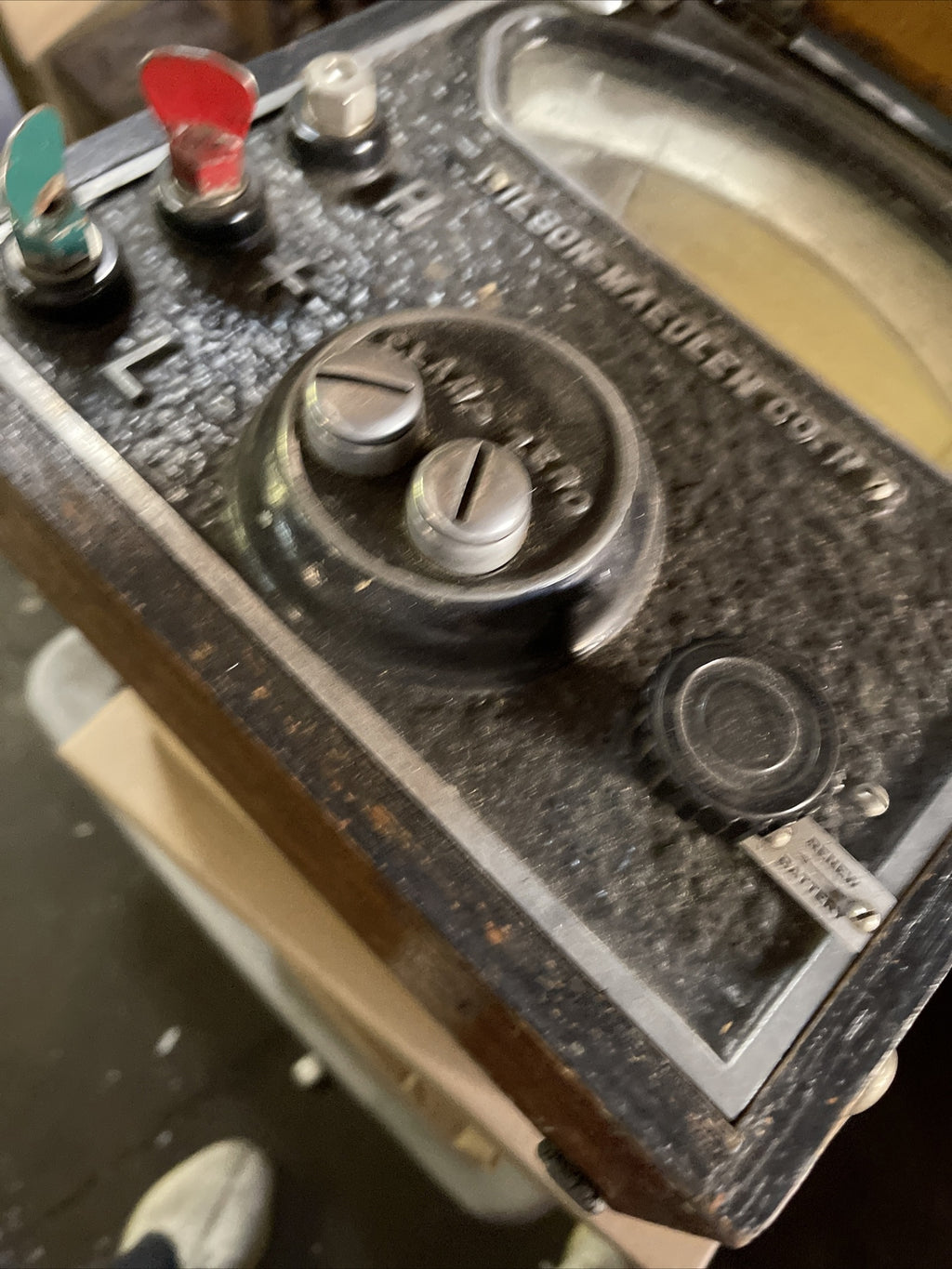 Antique portable Pyrometer indicator With Original Case Wilson maeulen Co. NY3