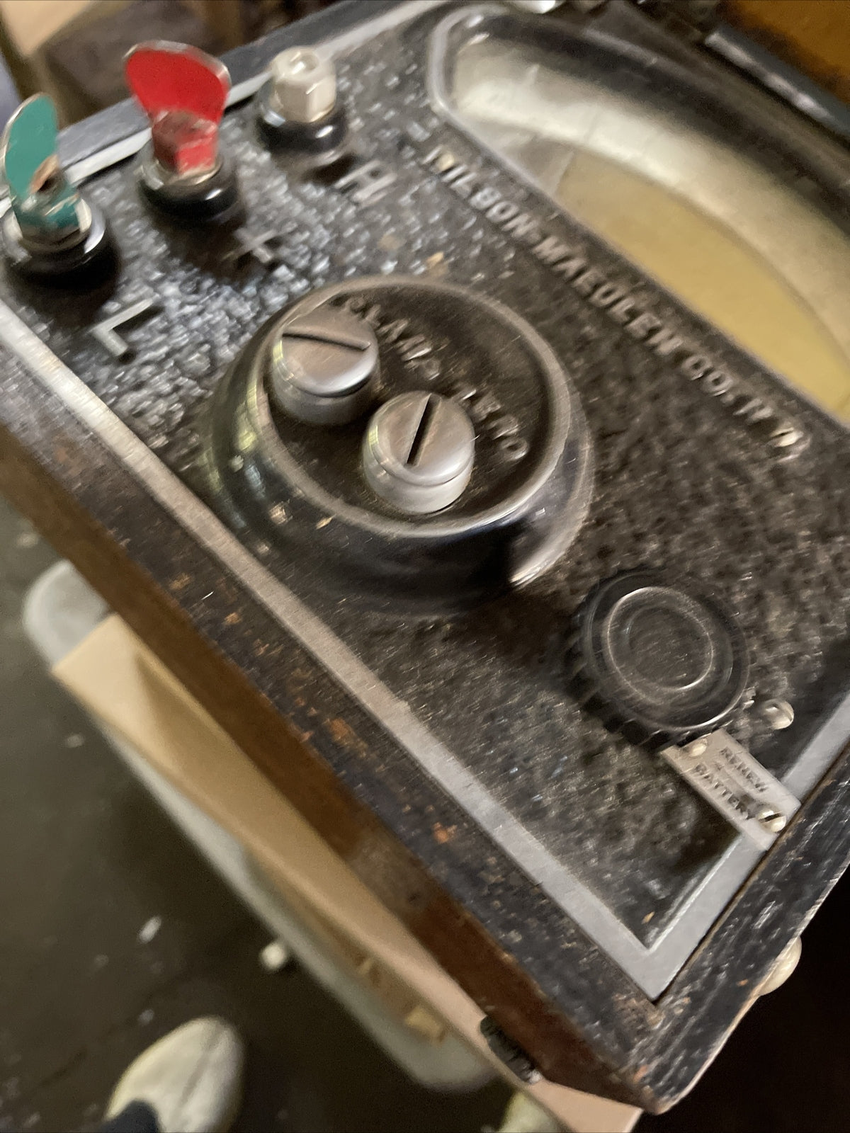 Antique portable Pyrometer indicator With Original Case Wilson maeulen Co. NY3