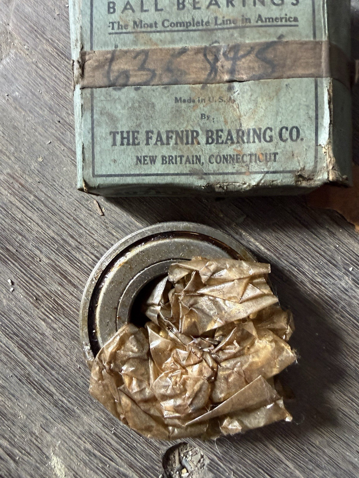 Vintage Fafnir 635895 Ball Bearing New Old Stock NOS Made in USA NIB4