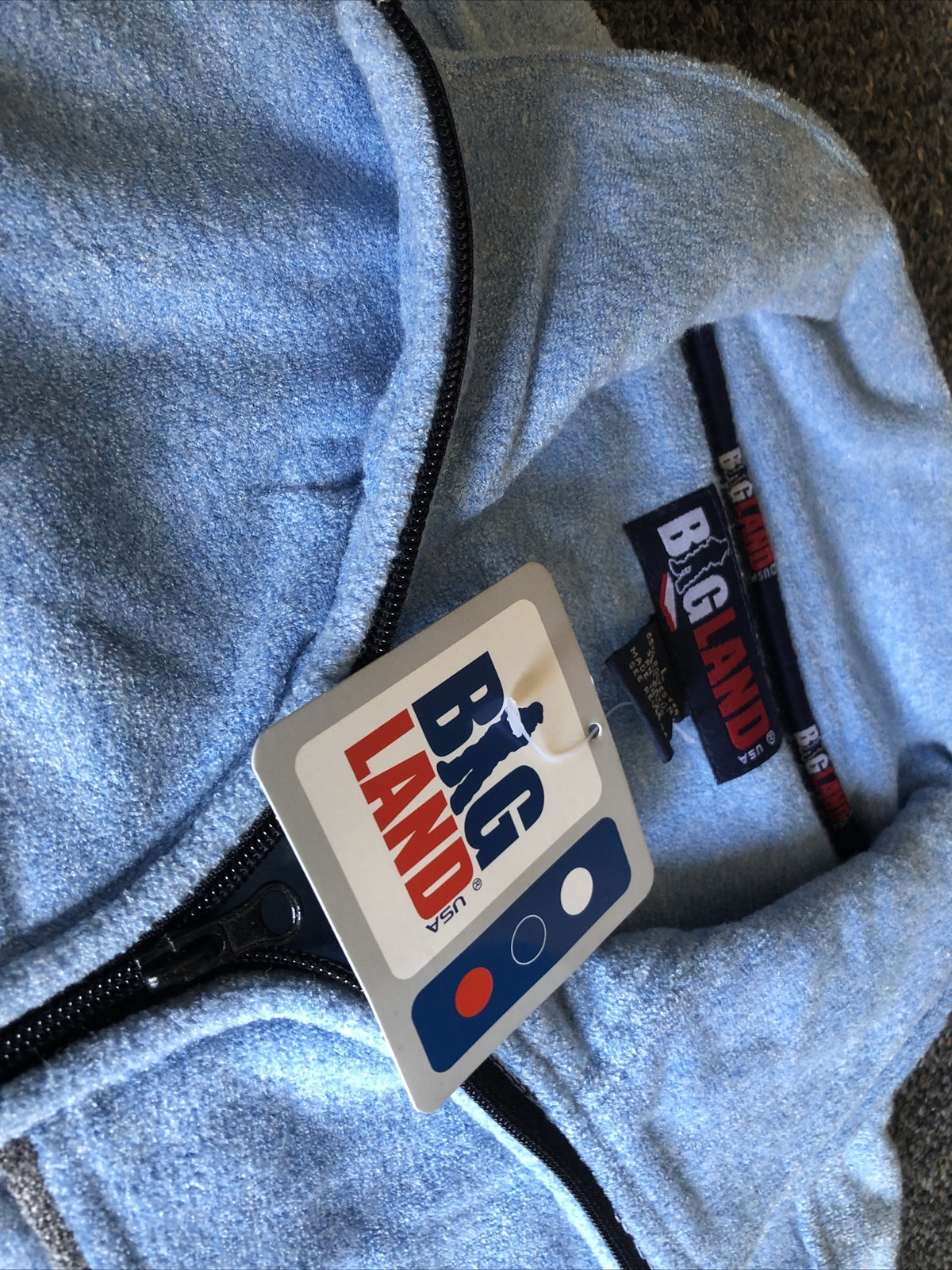 Vintage 90’s NOS Big Land Zip up Shirt Size L3