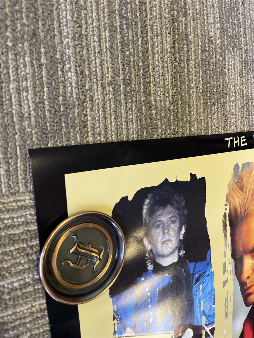 #164 1983 The Police Synchronicity II Record Store Promo Poster Sting Nice!1