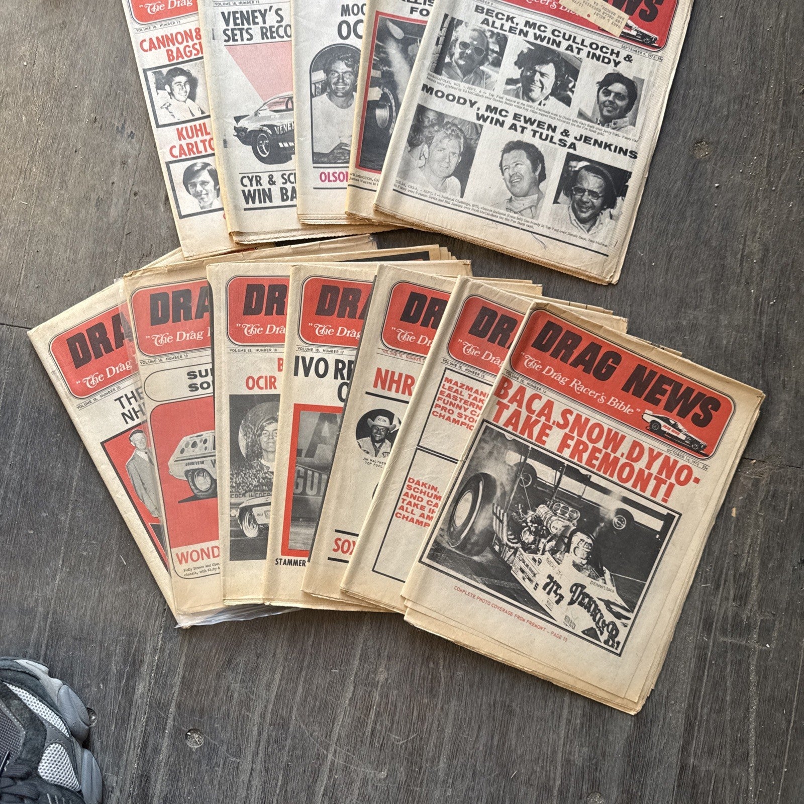 Vintage Drag News Magazine 1972 Volume 18 Drag Racing NHRA Don Garlits Lot3