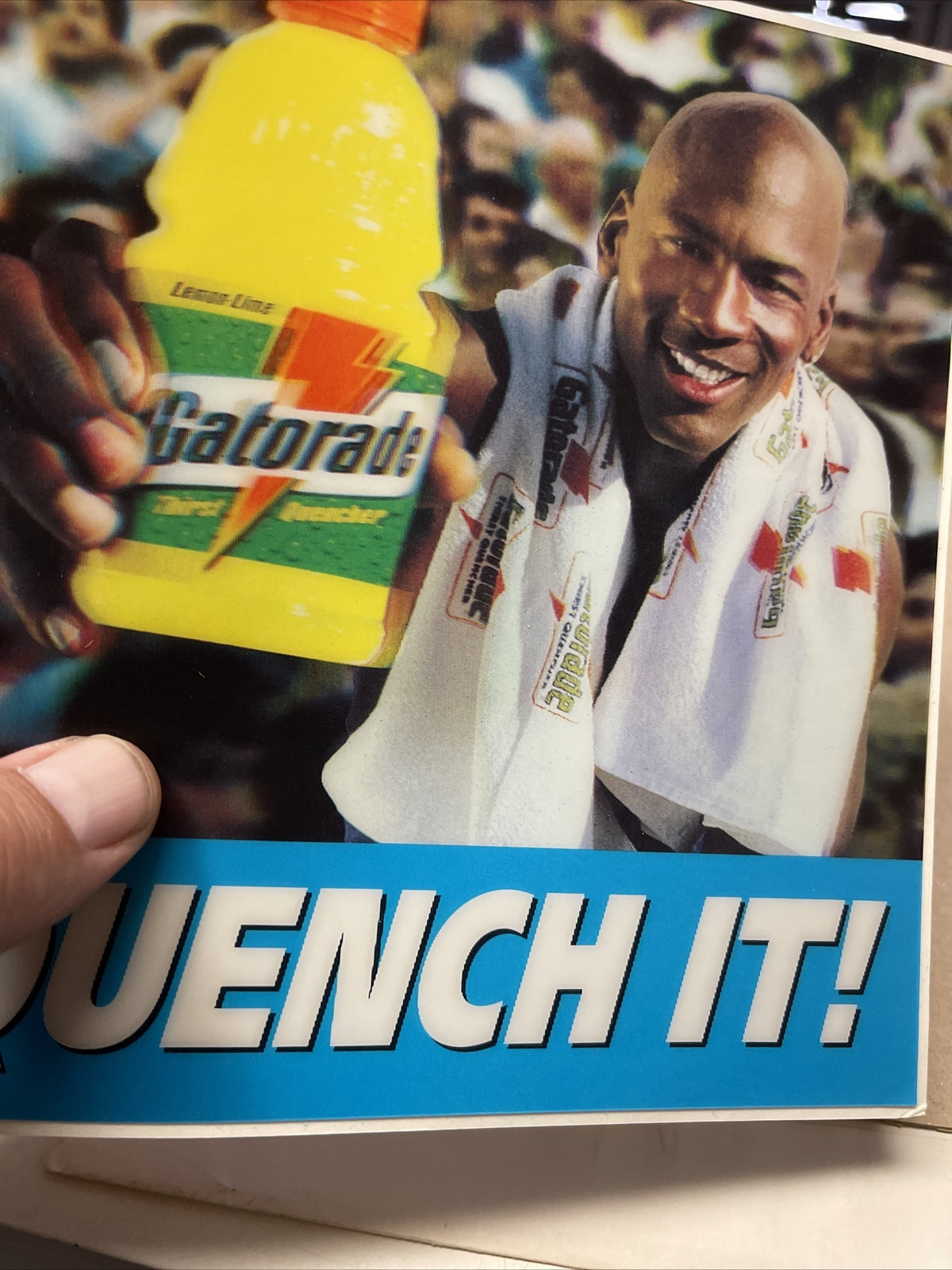 Extremely RARE Michael Jordan 1994 3D Promo Sticker Card 1994 Gatorade4
