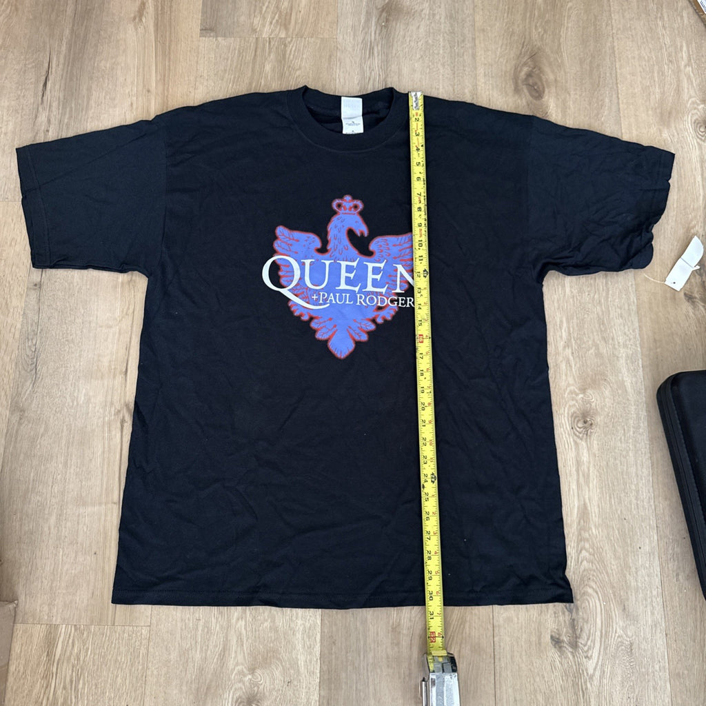 2005 Queen + Paul Rodgers Tour Shirt XL Rock Band Tee Gildan Black Vintage1