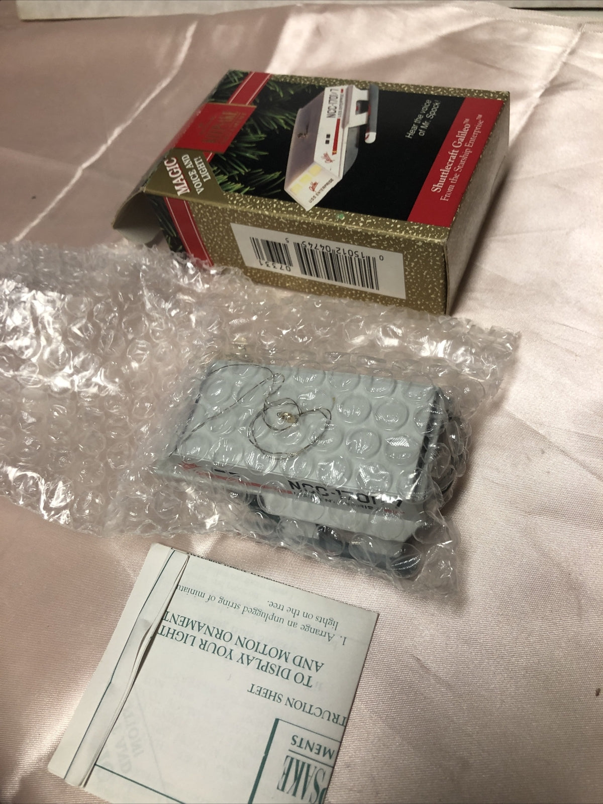 Star Trek Shuttlecraft Galileo Voice of Mr. Spock Hallmark Ornament 19922