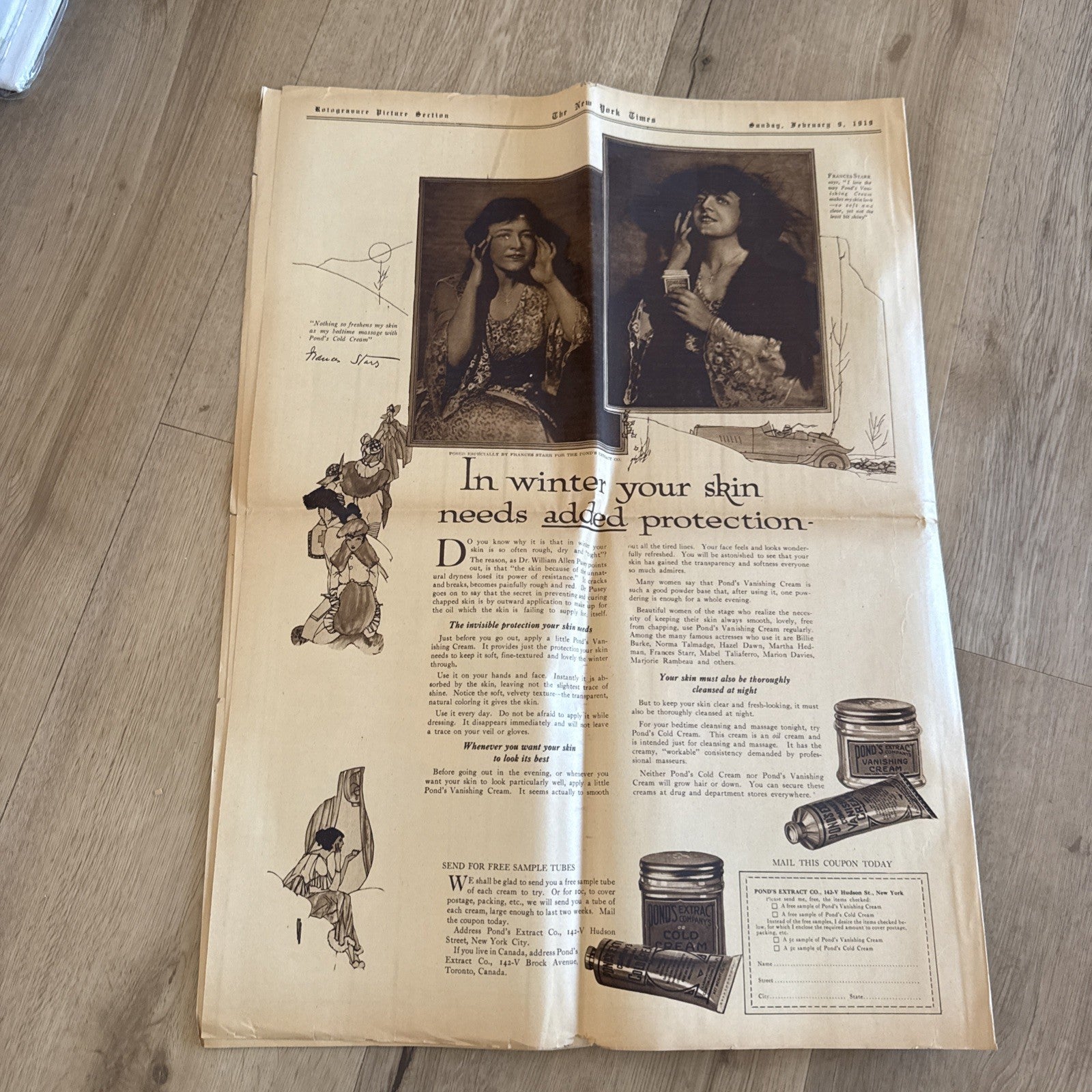 1919 antique NEW YORK TIMES rotogravure PARADE WWI SHIPS ADS FASHION5