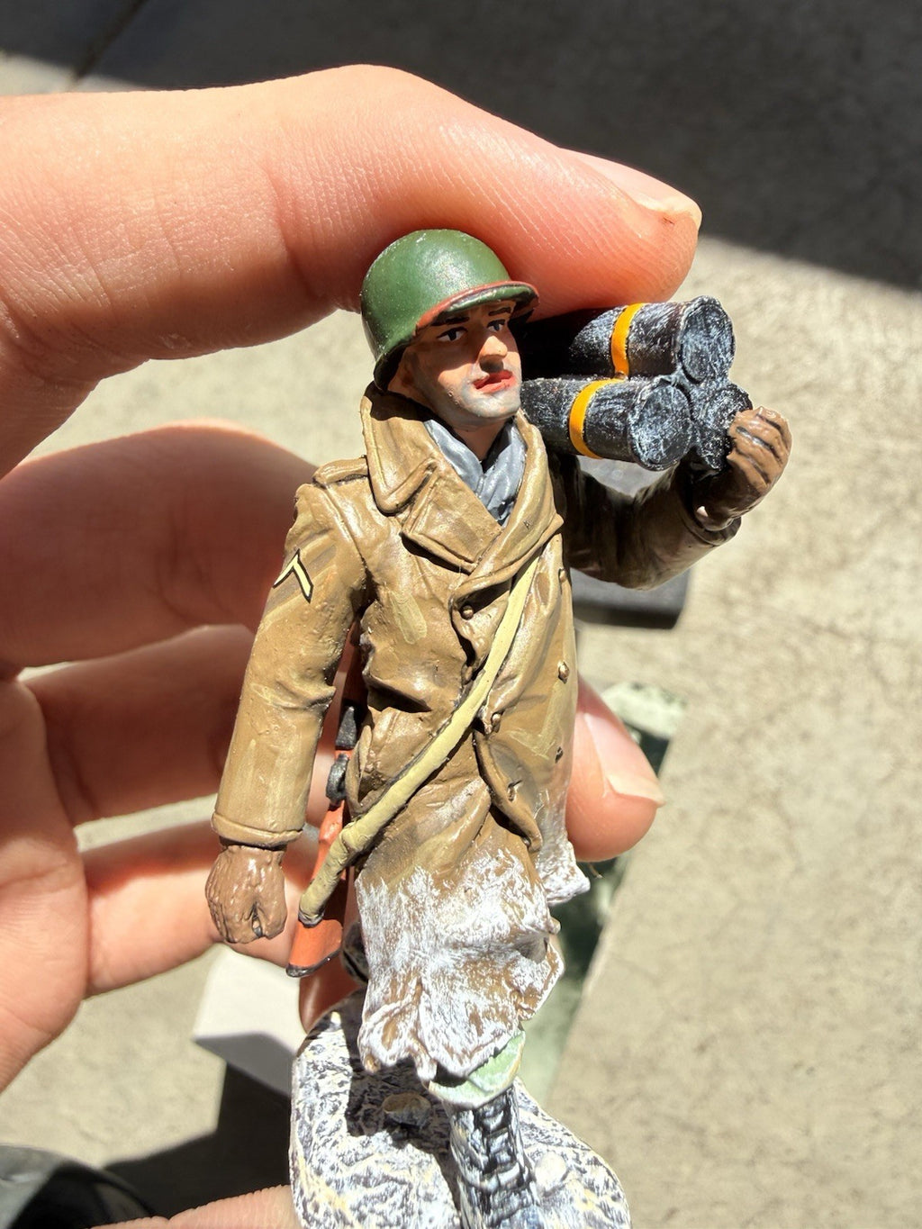 King & Country BBA033 US Artilleryman WWII Battle of Bulge Retired4