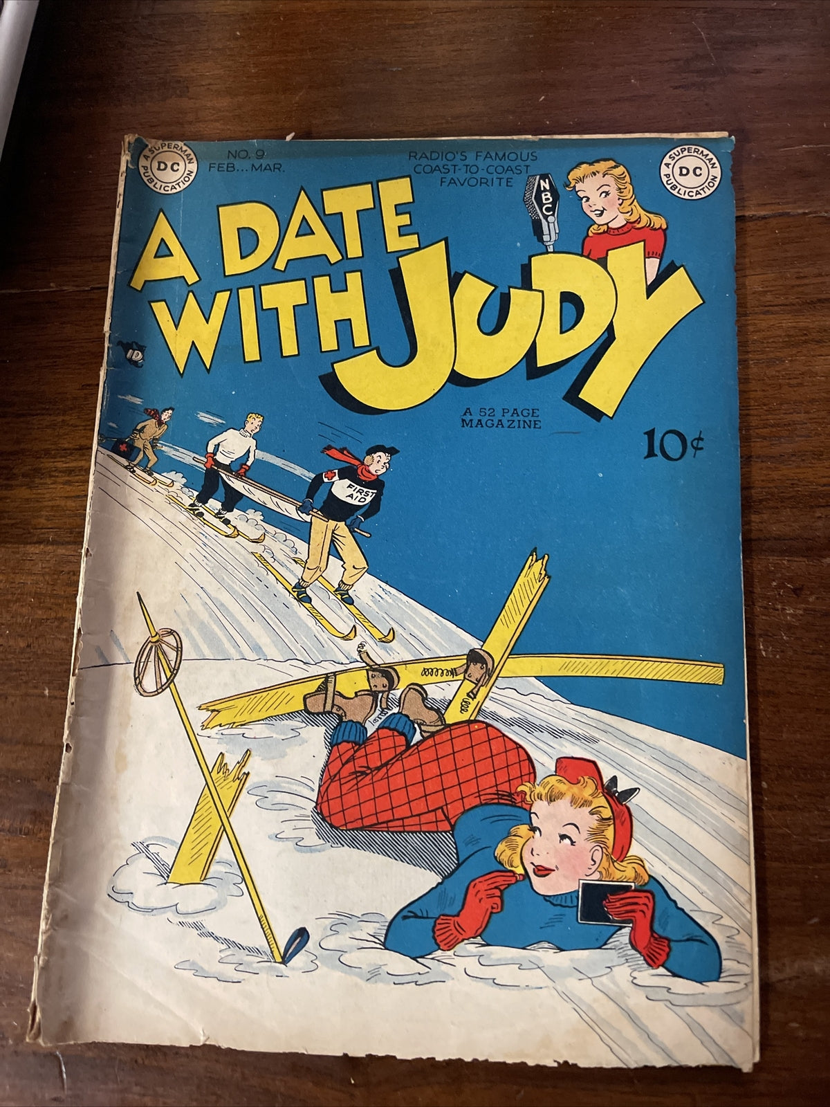 A DATE WITH JUDY #9 DC Comics 1940s Good Condition Golden Age0
