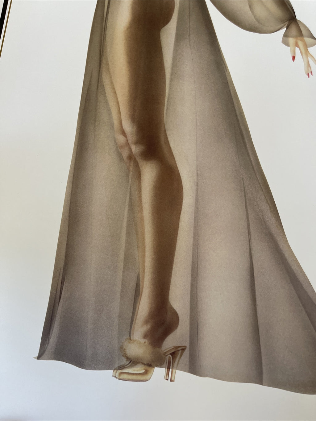 ALBERTO VARGAS 1996 Sheer Elegance Art  LITHOGRAPH Poster 24” X 36”3