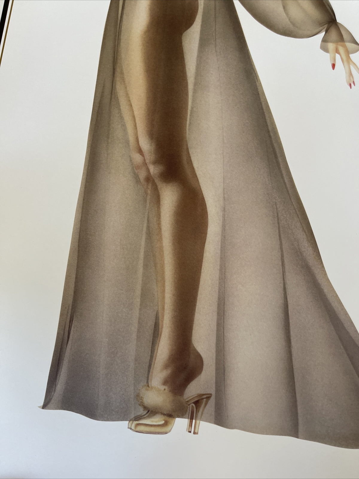 ALBERTO VARGAS 1996 Sheer Elegance Art  LITHOGRAPH Poster 24” X 36”3