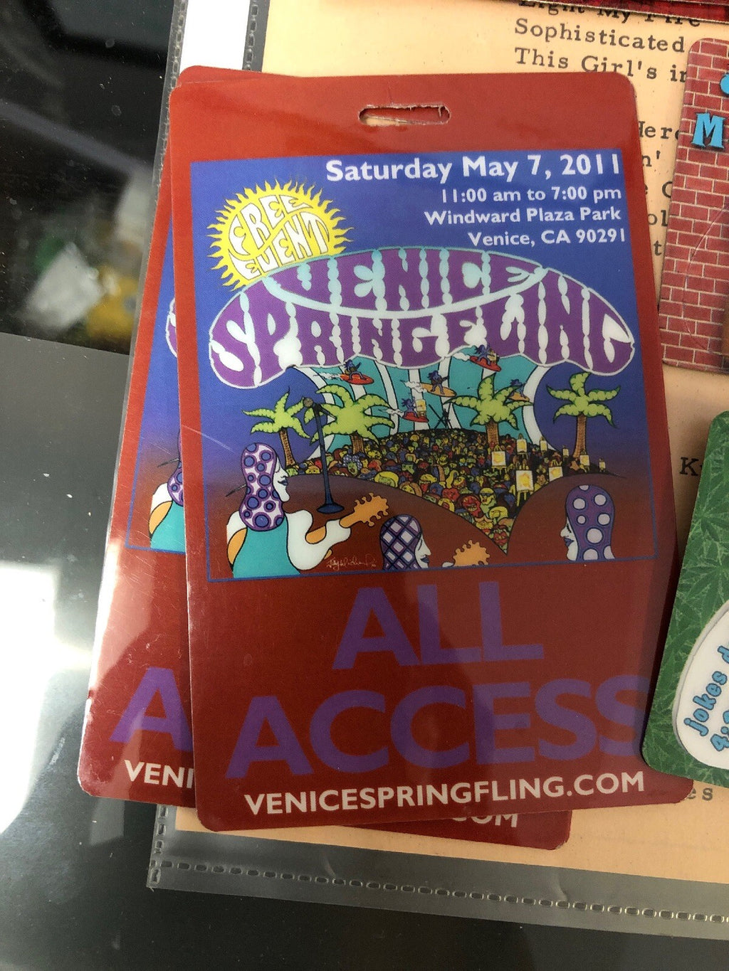 Music Concert Vip Access Lot Jackie Martling Guitar Pick Smokey And The Miracles2