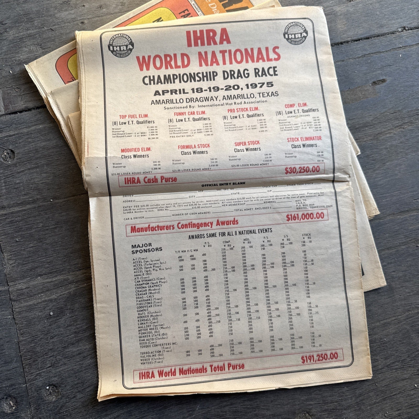Vintage Drag News Magazine 1975 Volume 20-21 Drag Racing NHRA Don Garlits Lot3